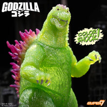 Load image into Gallery viewer, Toho Super Kaiju Godzilla 2002 (Color Shock, Clear Green Glitter with Metallic)