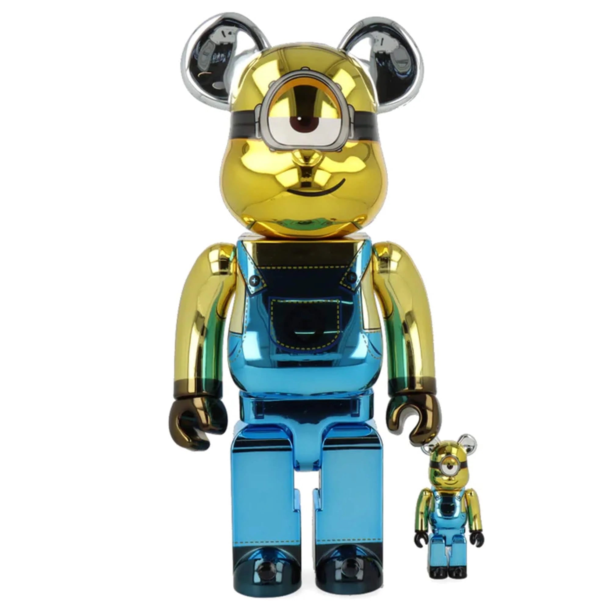 BE@RBRICK STUART CHROME VER. 400% + 100%