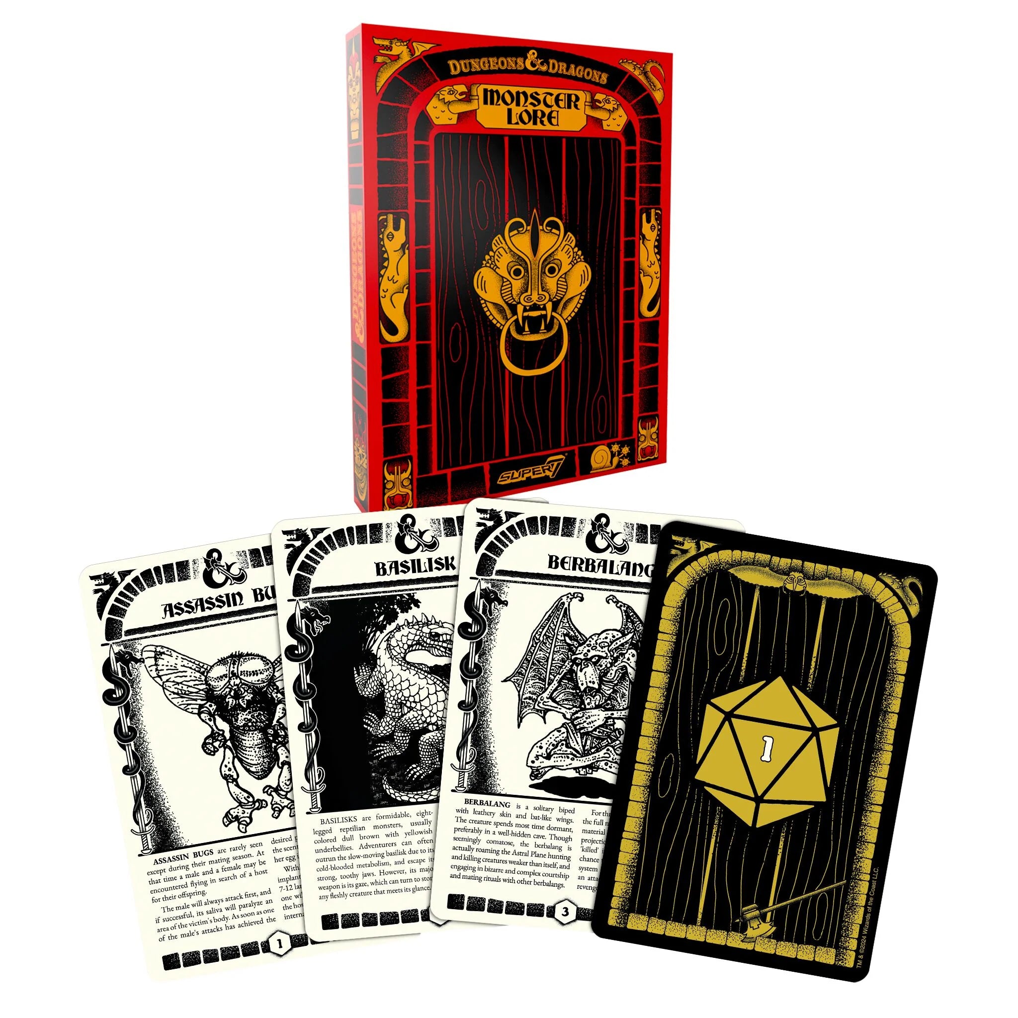 d&d cave monsters Super7 Dungeons & Dragons Official Trading Card Pack – 3DRetro