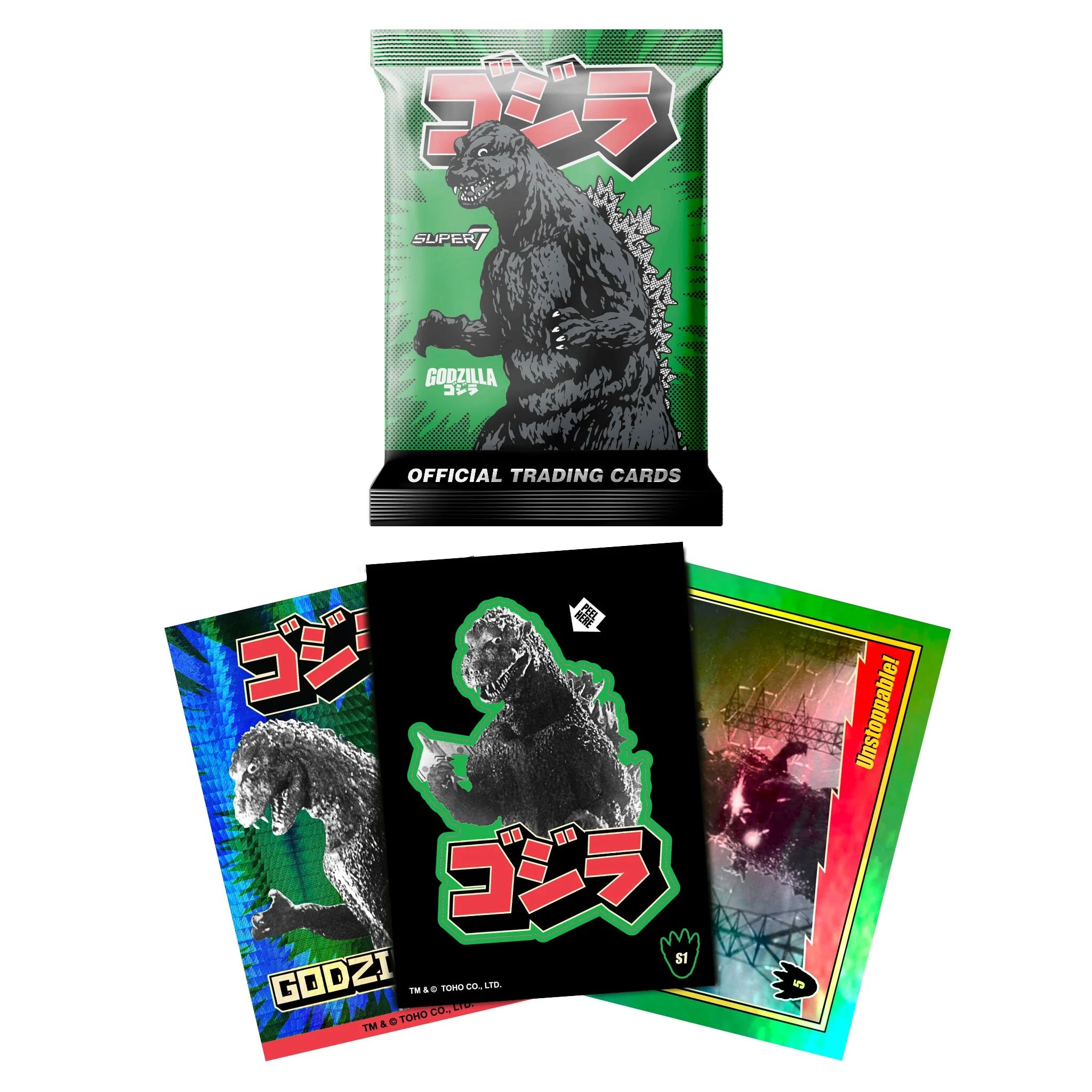 ゴジラTCG ゴッドパック PP7枚セット Super7 Godzilla Official Trading Card Pack – 3DRetro