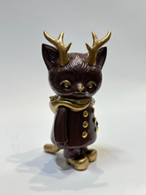 Load image into Gallery viewer, Morris the Cat with Antlers Sofubi (RICH CHOCOLATE MORRIS )