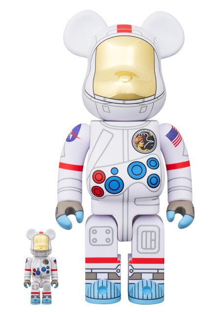 BE@RBRICK - MOON BE@RBRICK 100％ &amp; 400％ BE@RBRICK MOON FOOTPRINTS 100% & 400% – 3DRetro