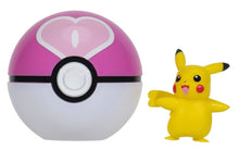 Load image into Gallery viewer, Pokémon Clip 'N' Go 2-Inch Battle Figure and PokéBall Accessory - Pikachu