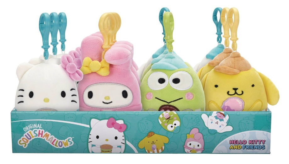 Squishmallows inch Hello Kitty and Friends Clip On Plush