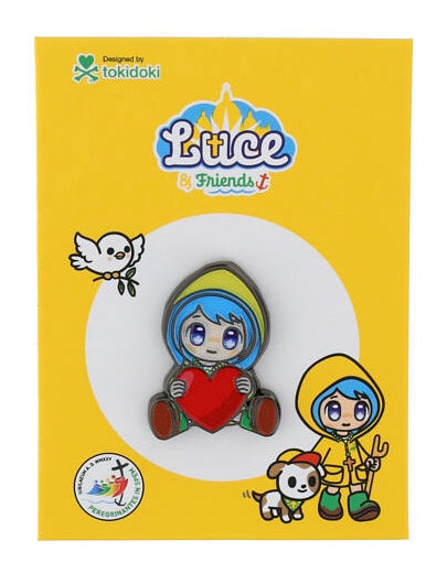 Tokidoki x Vatican Mascot Luce 2025 - Heart Enamel Pin – 3DRetro