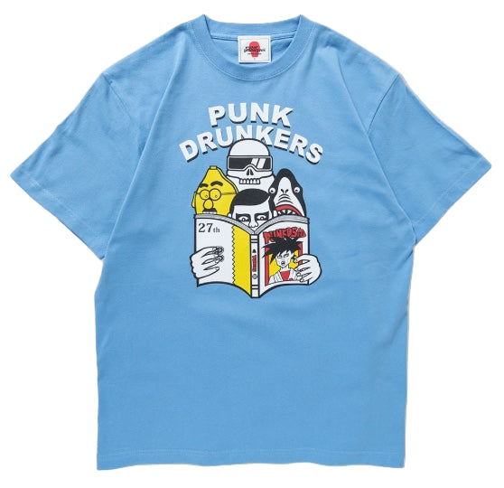 punk drunkers×Cocalero Punk Drunkers 27th Anniversary Shirt (Blue) – 3DRetro