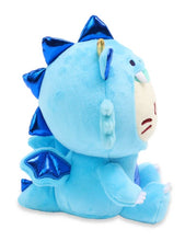 Load image into Gallery viewer, Anirollz Blue Dragon Mint Kittiroll Plush Sitting (Medium)