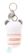 Load image into Gallery viewer, Anirollz Cup Noodles Blushing Pandaroll Plush Keychain
