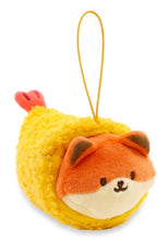 Load image into Gallery viewer, Anirollz Sushi Plush Mini Keychain - Shrimp Tempura Foxiroll