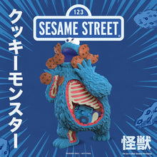 Load image into Gallery viewer, Sesame Street - Kaiju Anatomy Cookie Monster 8" Flocked Vinyl Art Figure