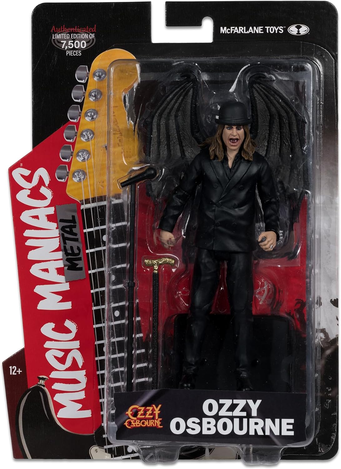 オジーオズボーン　フィギュア　ozzy McFarlane Music Maniacs Ozzy Osbourne 7inch Figure
