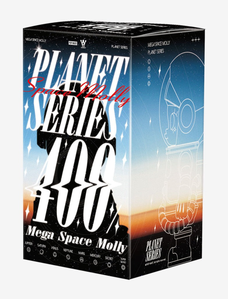 Pop Mart Official Mega Space Molly 400% Planet Series (Blind Box)