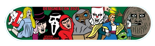 DCON23 Punk Drunkers Skate Deck – 3DRetro