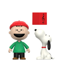 Load image into Gallery viewer, Peanuts ReAction Figures Charlie Brown and Snoopy (Caroling)