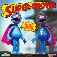 Load image into Gallery viewer, Super7 SESAME STREET REACTION FIGURES - SUPER GROVER (W/CHASE)