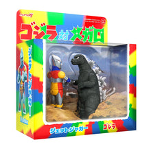 Load image into Gallery viewer, Super7 Toho ReAction Figures Godzilla & Jet Jaguar Shaking Hands  (2 Pack) SDCC 24