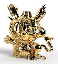 Load image into Gallery viewer, 20th Anniversary Still Life Dunny 8" Art Figure by Tristan Eaton - Montana Gold Edition