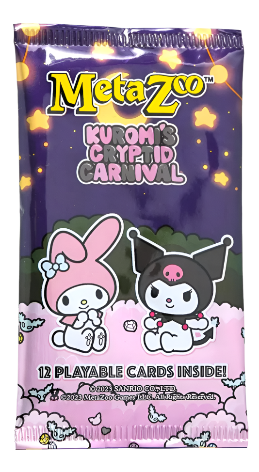 Sanrio Metazoo Kuromi's - Cryptid Carnival Booster Pack Trading Card 3DRetro Sanrio Metazoo Kuromi's - Cryptid Carnival Booster Pack Trading Card 3DRetro