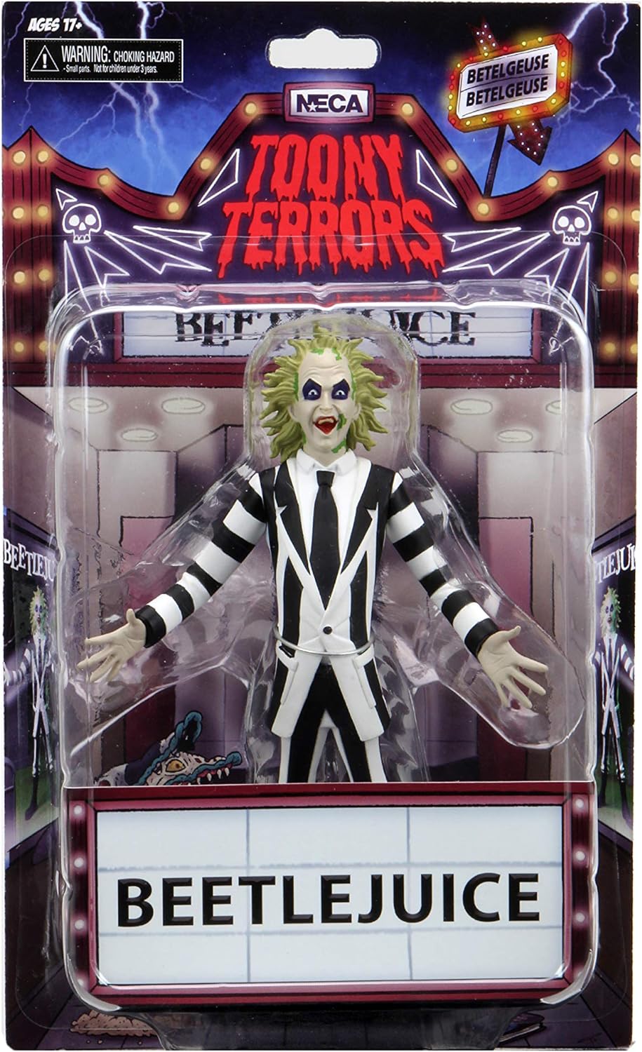 NECA Beetlejuice Action Figure - 7 Inch Scale 1988 Movie Collectible With Accessories