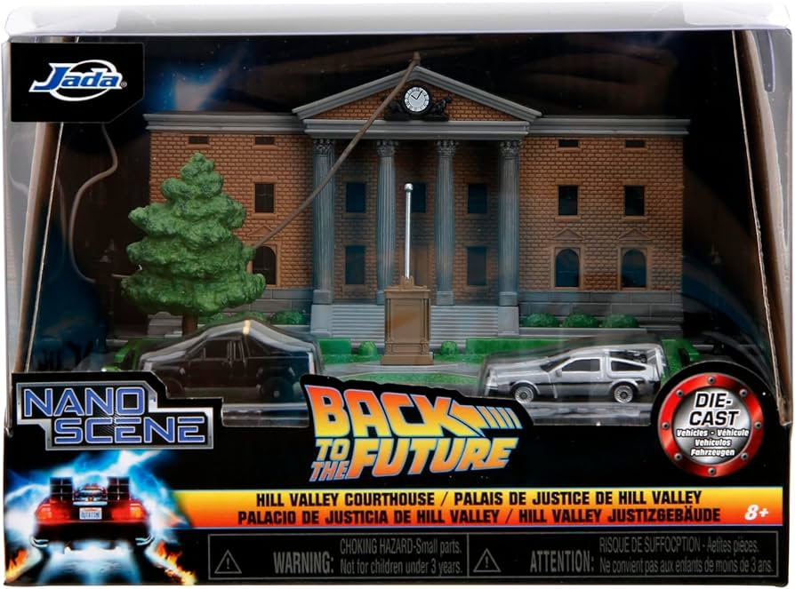 Back to the Future Hill Valley Courthouse - Nano Scene Diecast Model Car by Jada Toys