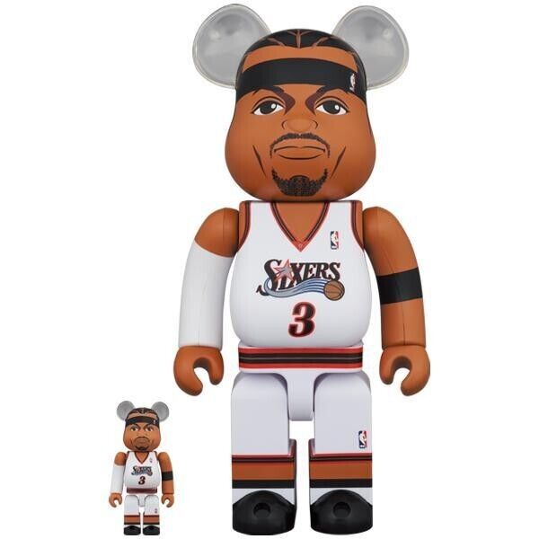 BE@RBRICK Allen Iverson (Philadelphia 76ers) 100% & 400%