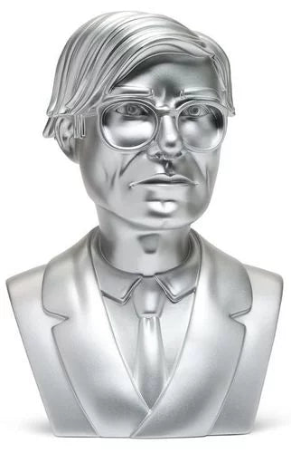 Kidrobot Andy Warhol Bust (Silver)