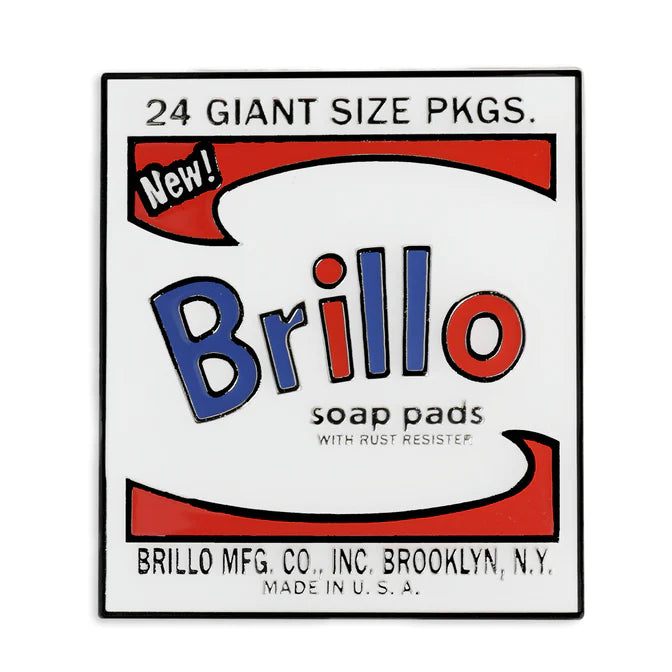 Andy Warhol Deluxe Enamel Pin - Brillo Box