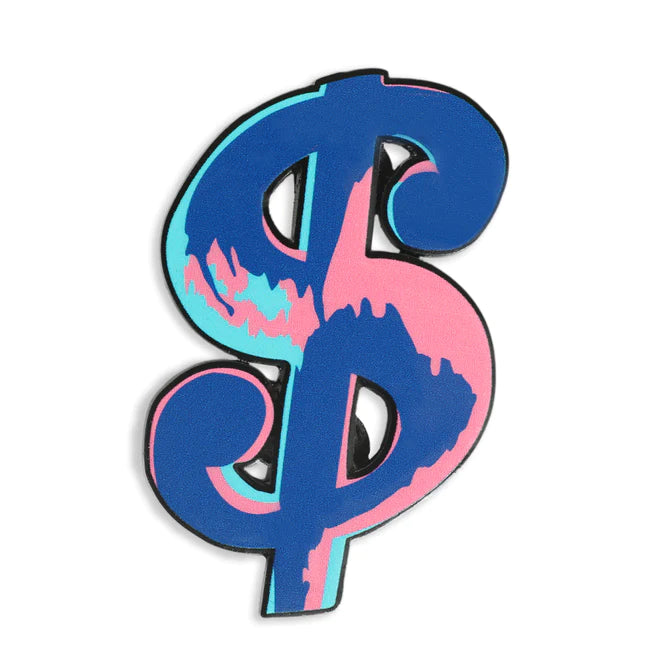 Andy Warhol Deluxe Enamel Pin - Dollar Sign