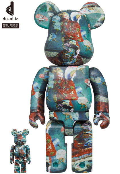 BE@RBRICK Boston Museum Claude Monet LA JAPONAISE 100% & 400%