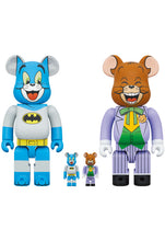 Load image into Gallery viewer, BE@RBRICK TOM as BATMAN &amp; JERRY as THE JOKER 100% &amp; 400%
