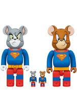 Load image into Gallery viewer, BE@RBRICK TOM &amp; JERRY as SUPERMAN 100% &amp; 400%
