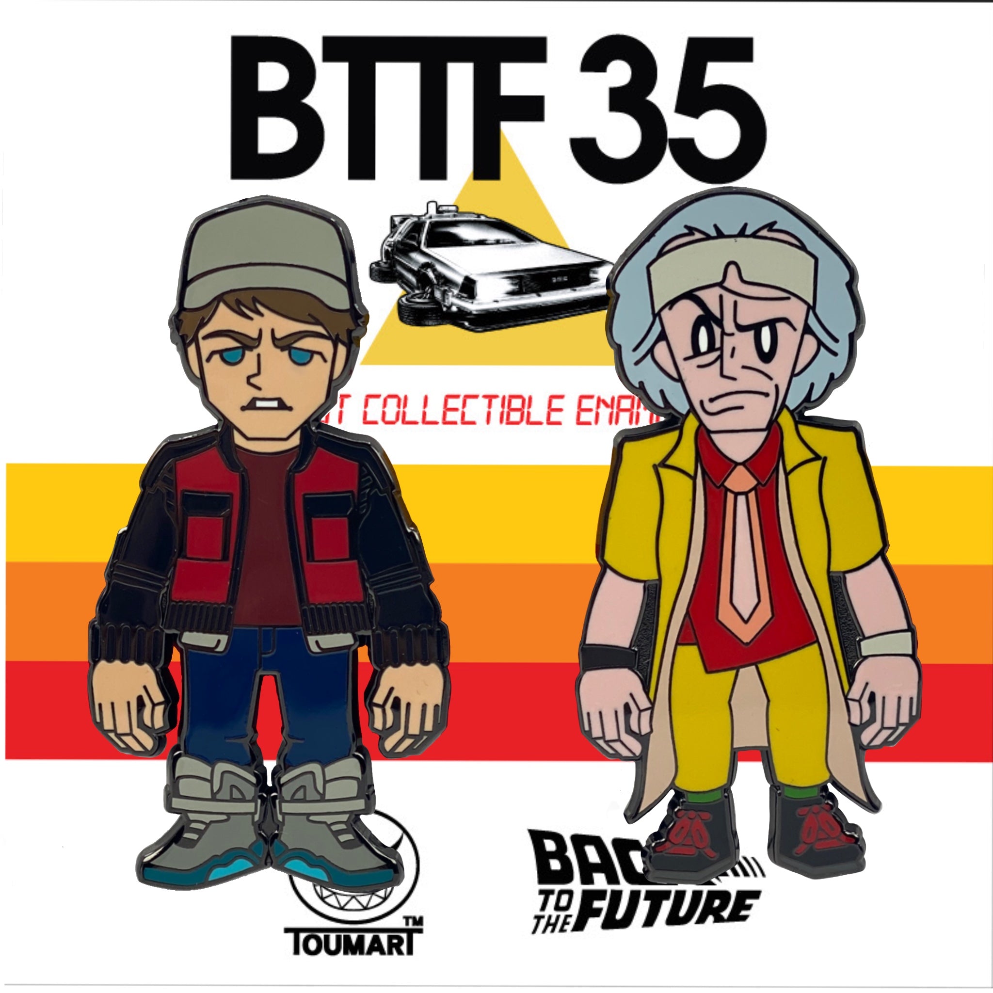 3DRetro Enamel Market BTTF 35 Exclusive Artist Enamel Pin - Toumart (Y