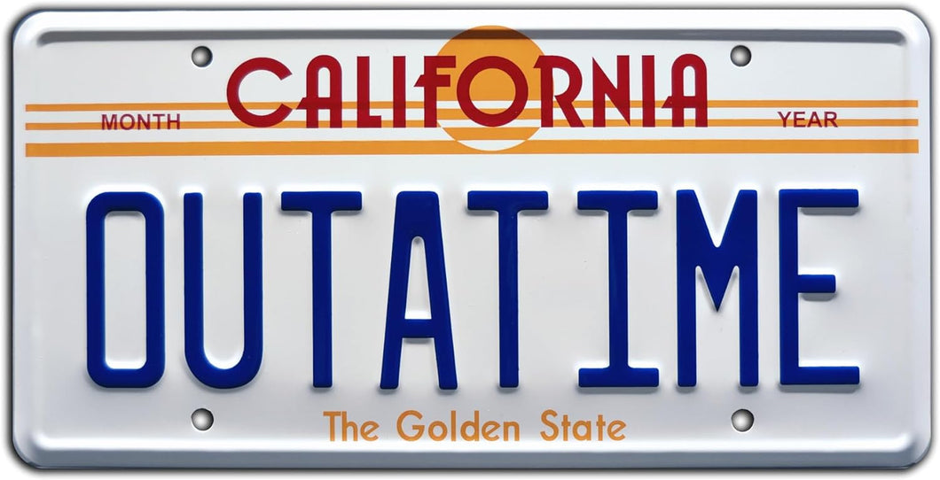 Back to the Future License Plate