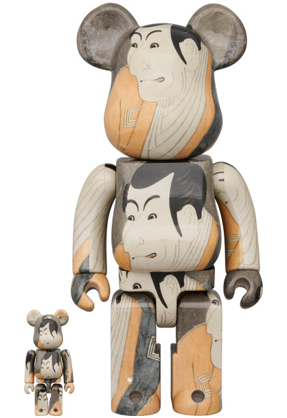 BE@RBRICK Boston Museum Toshusai Sharaku Ichikawa Ebizo Takemura Sandanoshin  100% & 400%