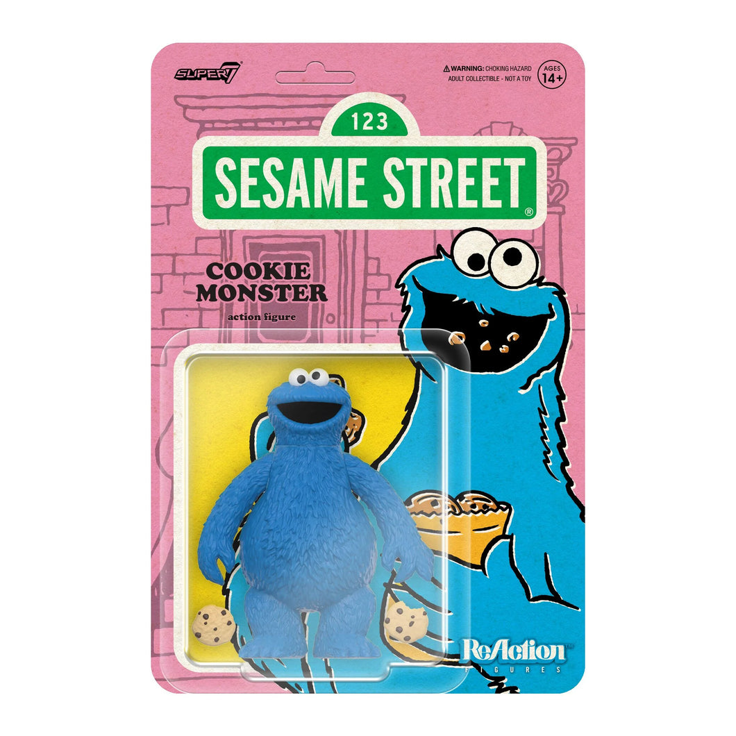 Super7 Sesame Street - Cookie Monster ReAction Figure