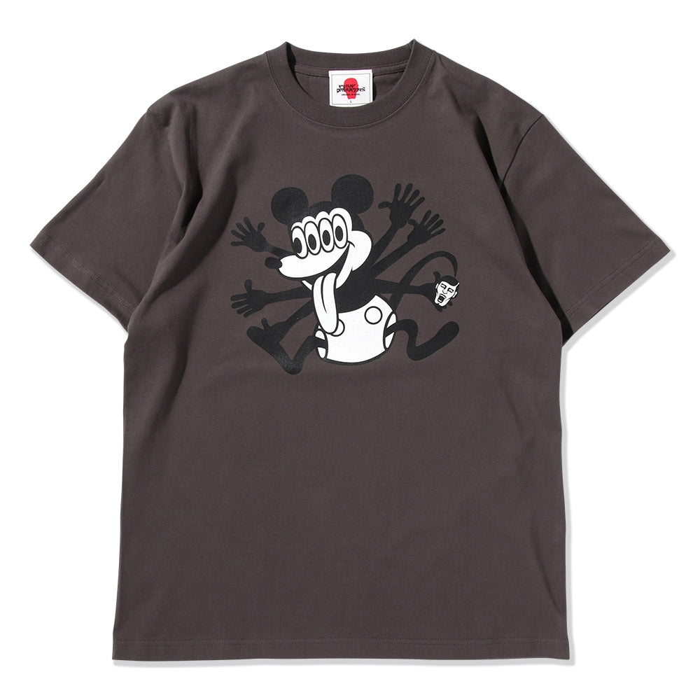 Punk Drunkers Crazy Mouse Shirt - Charcoal Gray/Sumi