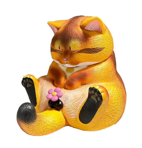 Crotch Staring Cat Vinyl Figure (Orange) by CJoy – 3DRetro