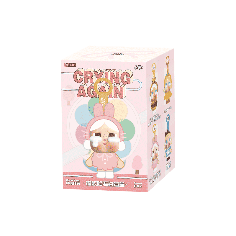 Pop Mart Official Crybaby Crying Again Series - Vinyl Face Plush Blind Box