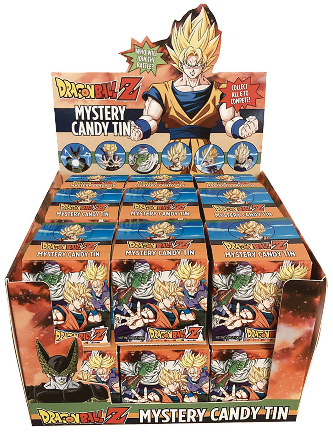 Dragon Ball Z Cell Saga Mystery Box Candy Tin