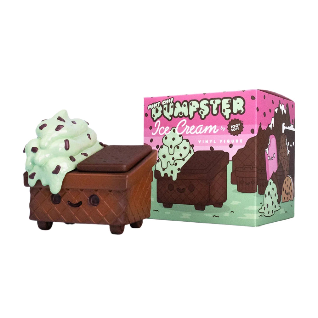 100% Soft Dumpster Fire Vinyl Figure - Ice Cream