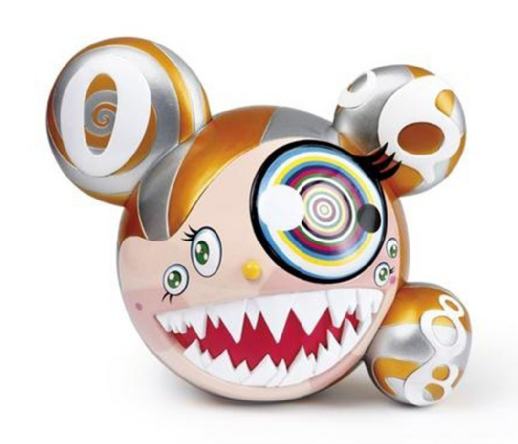 Takashi Murakami Mr. Dob Figure (Gold) – 3DRetro