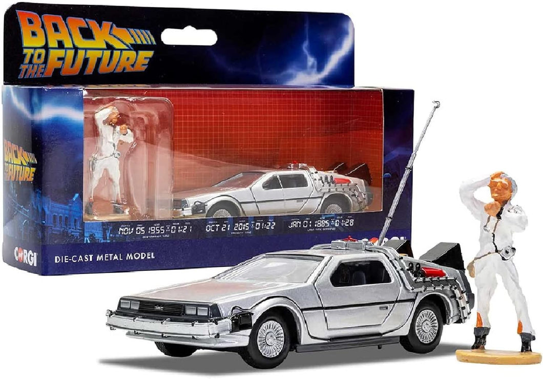 Corgi Back to the Future Delorean & Doc Brown Diecast Model