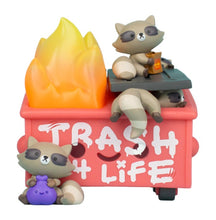 Load image into Gallery viewer, 100% Soft Dumpster Fire Trash Panda Vinyl Figure
