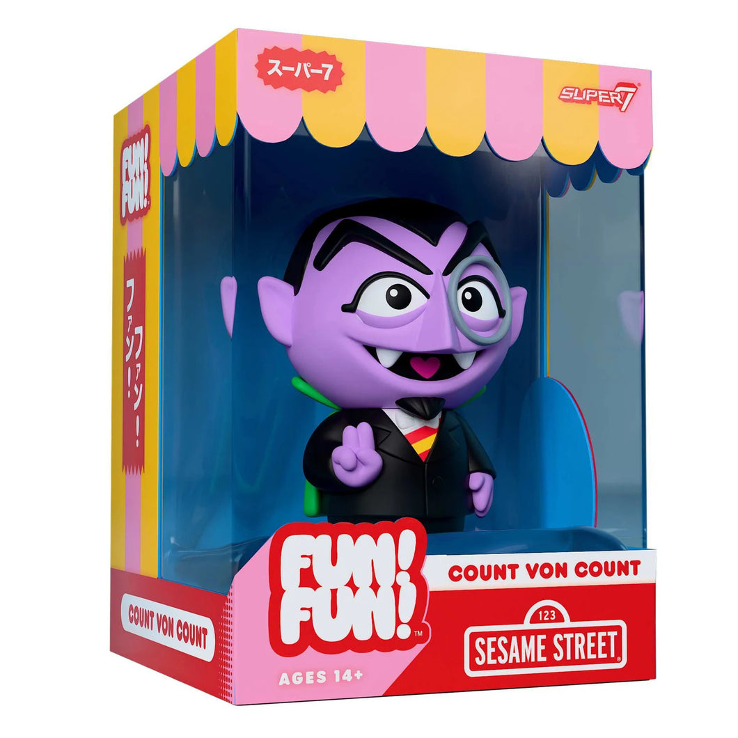 Super7 FUN! FUN! Sesame Street Vinyl Figure - Count Von Count