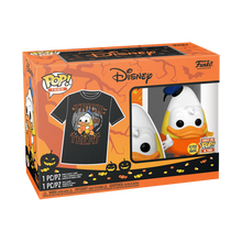 Load image into Gallery viewer, Funko Pop! Tees Disney Halloween Donald Figure + Tee Set
