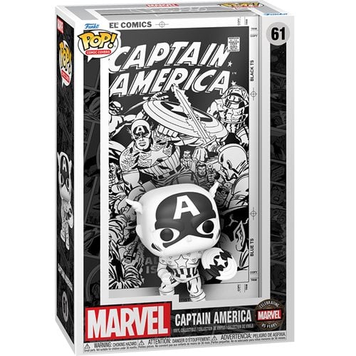 Funko Pop! Comic Cover 61  Captain America - Marvel's 85th Anniversary Captain America