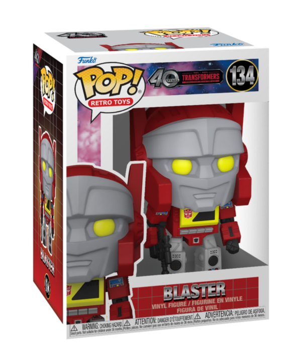 Funko Pop! Retro Toys 134 Transformers - Blaster – 3DRetro