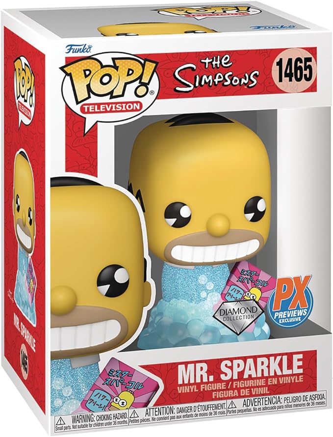 Funko Pop! TV 1465 The Simpsons - Mr. Sparkle Diamond Glitter (Previews Exclusive)