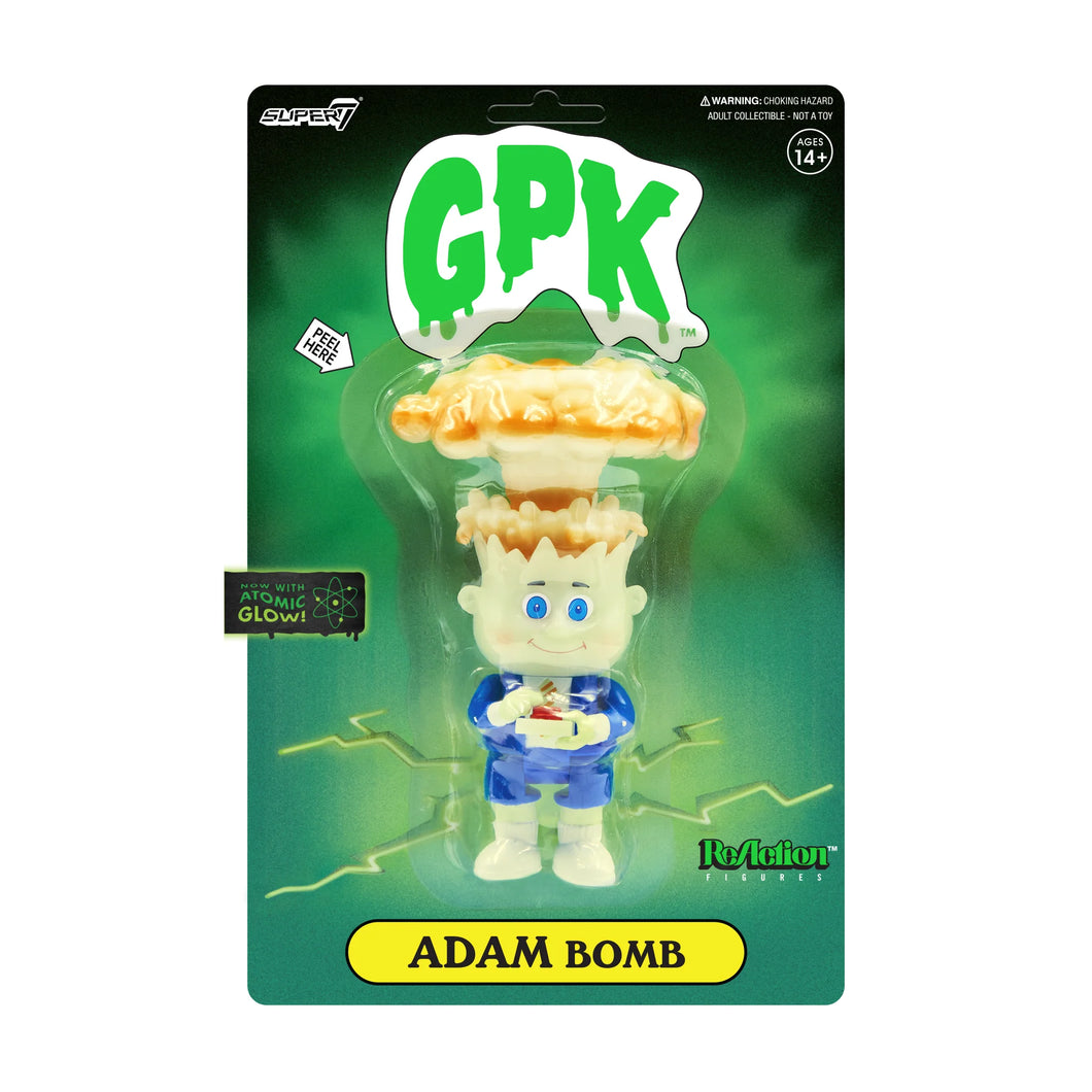 Super7 Garbage Pail Kids ReAction Figure - Adam Bomb (GID)