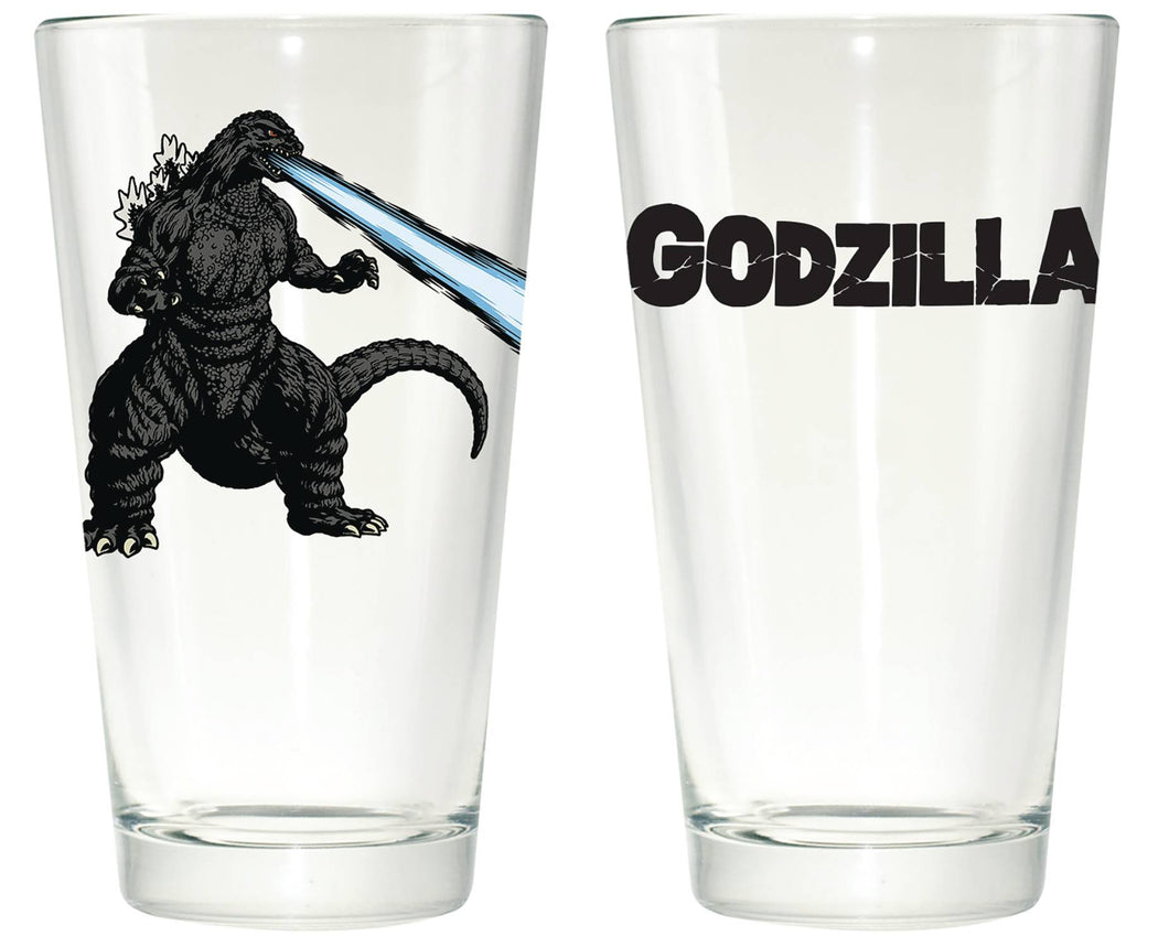 Godzilla Clear Pint Drinking Glass